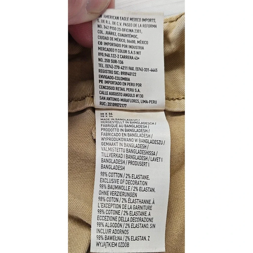 American Eagle Mens Next Level Flex Khaki Chino Pants Tan 38x34 - Picture 8 of 13